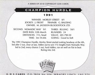 2000 GDS Cards Champion Hurdle #1991 Morley Street Back